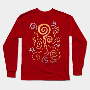 Spiky Swirls Long Sleeve T-Shirt